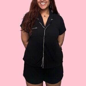 ✨nordstrom rack tranquility shortie pajamas - black✨